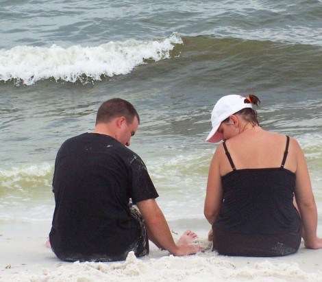 couple on beach